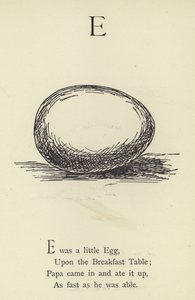 E harfi by Edward Lear